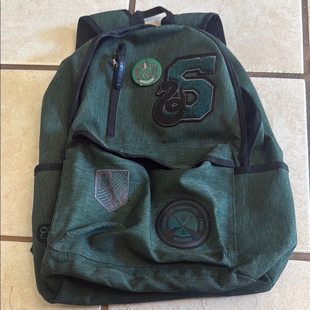 Green Slytherin Backpack